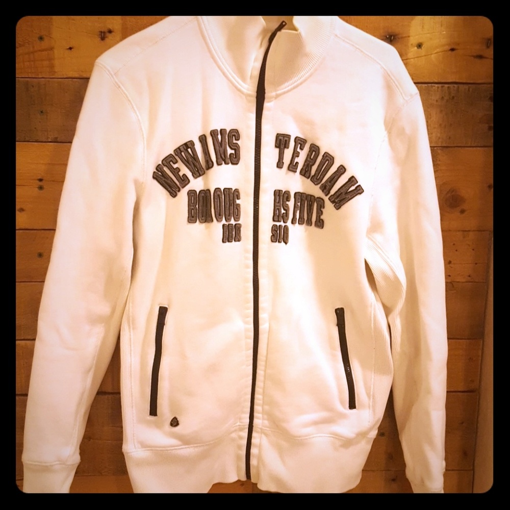 Express zipper collared sweatshirt